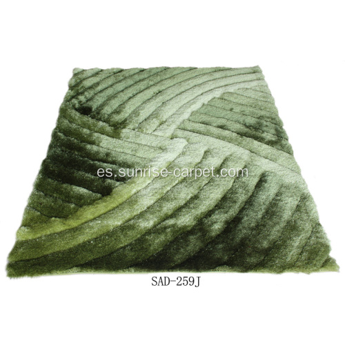 Shaggy alfombras de diseño en 3D de la seda